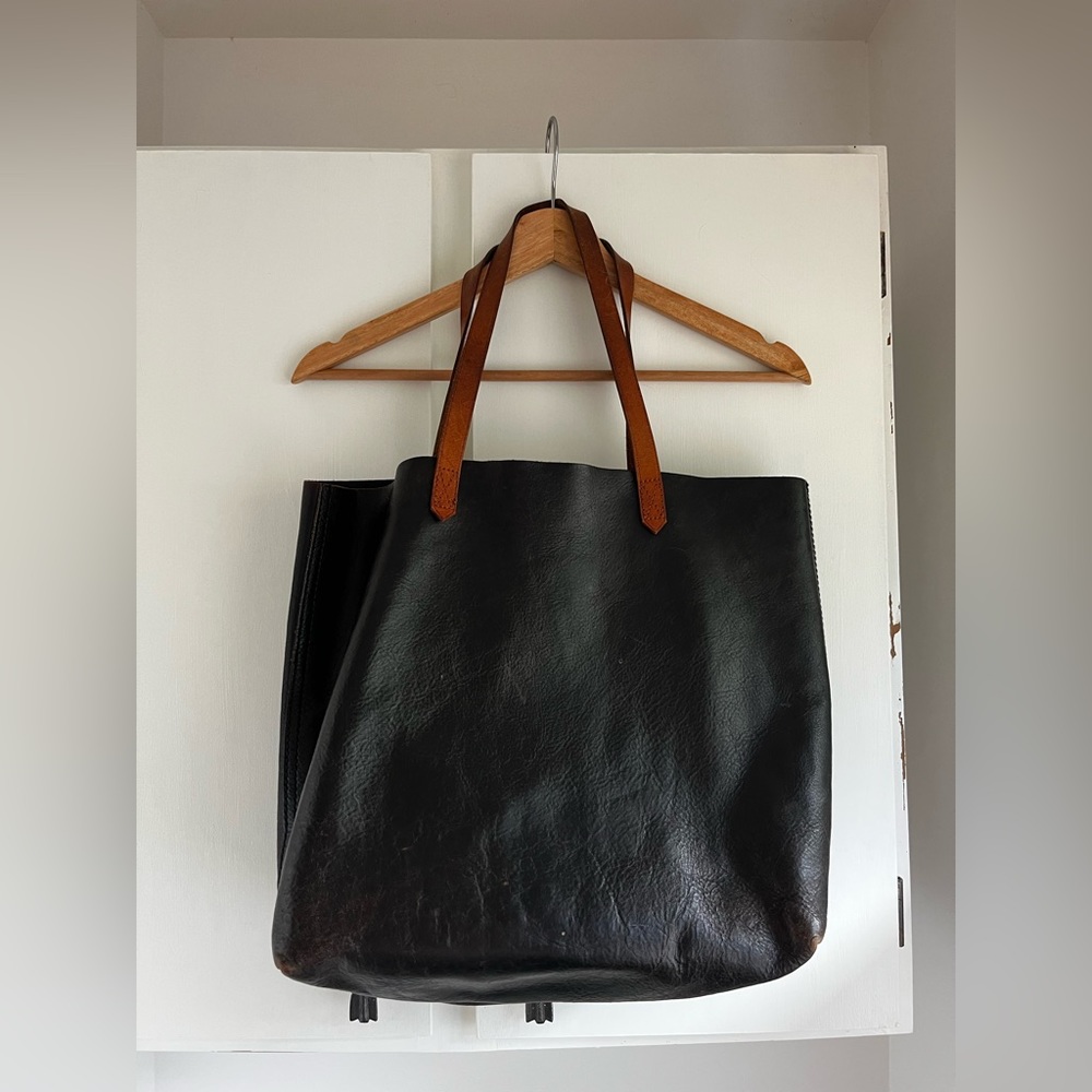 Madewell 100% leather tote bag